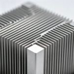VanWeTech skived heat sink with center boss and cross fin design, high performance aluminum heat sink for CPU and GPU cooling, premium thermal management component