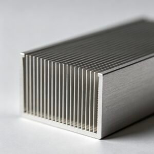 VanWeTech U-channel skived high density fin heat sink, precision extruded aluminum heat sink for power electronics, efficient thermal dissipation component for server cooling