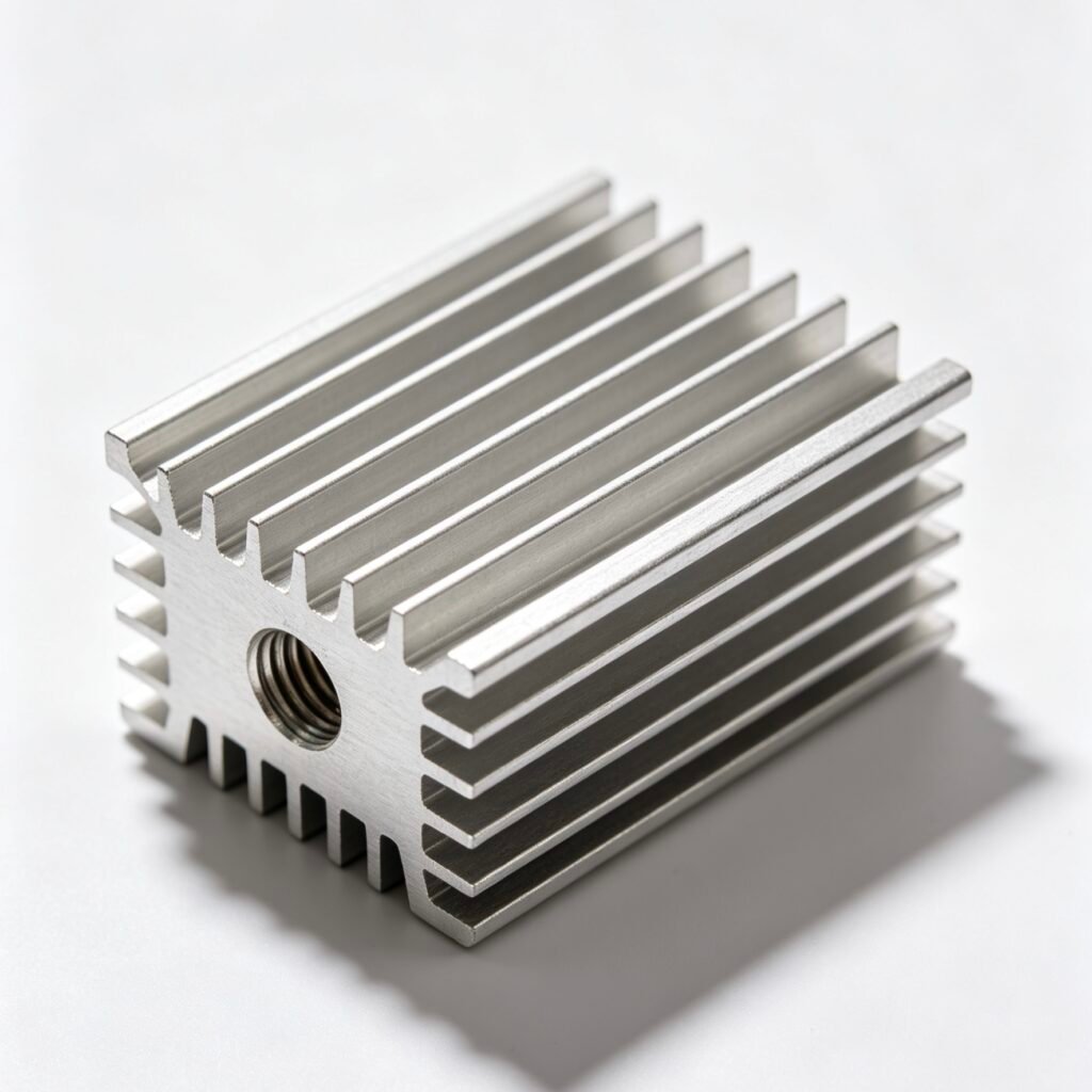 Vanway Tech straight fin aluminum extrusion heat sink, high thermal conductivity 6063-T5 aluminum heatsink for power electronics, inverter, LED driver cooling