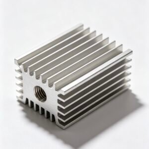 Vanway Tech straight fin aluminum extrusion heat sink, high thermal conductivity 6063-T5 aluminum heatsink for power electronics, inverter, LED driver cooling