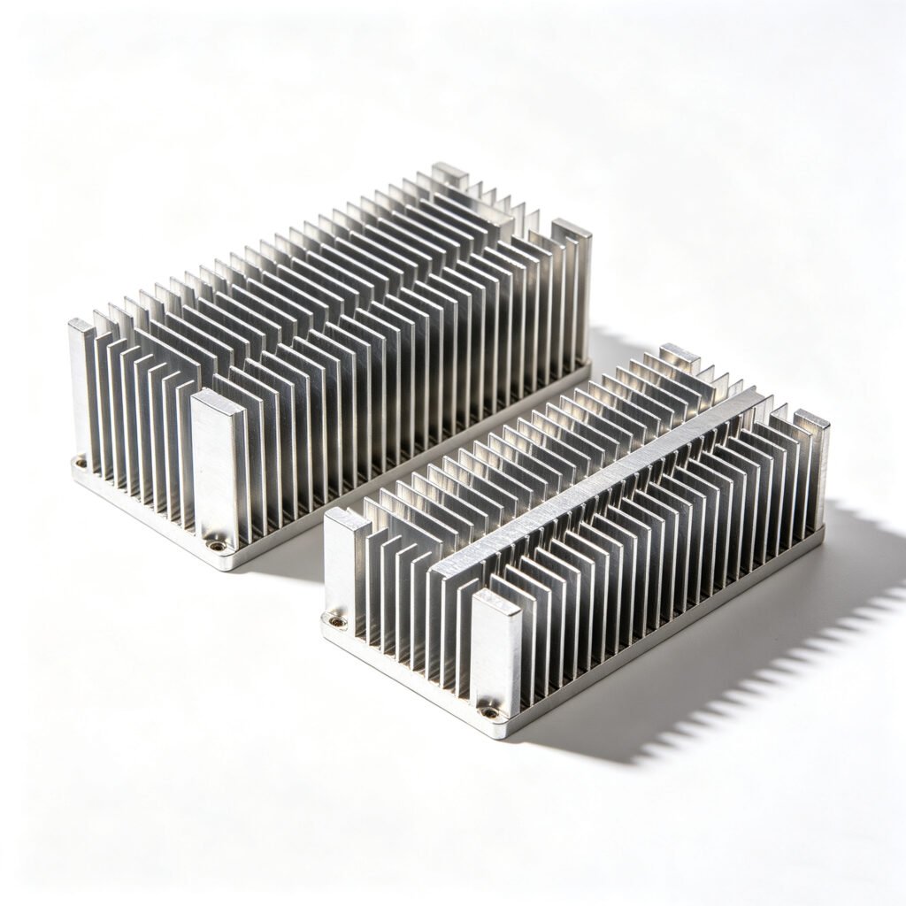 Vanway Tech high density straight fin aluminum heat sink, large area extrusion heatsink for industrial electronics thermal management