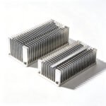 Vanway Tech high density straight fin aluminum heat sink, large area extrusion heatsink for industrial electronics thermal management