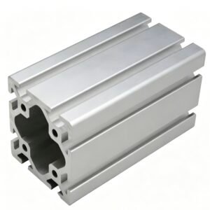 Vanway Tech 8080 heavy duty T-slot aluminum extrusion profile, 80x80mm 6063-T5 alloy industrial aluminum frame rail, extruded aluminum profile for automation equipment rack, workbench and machinery guardrail