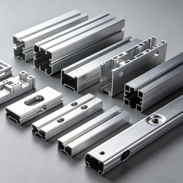 Vanway Tech CNC machined automotive aluminum extrusion components, precision-cut profiles for automotive assembly and system integration