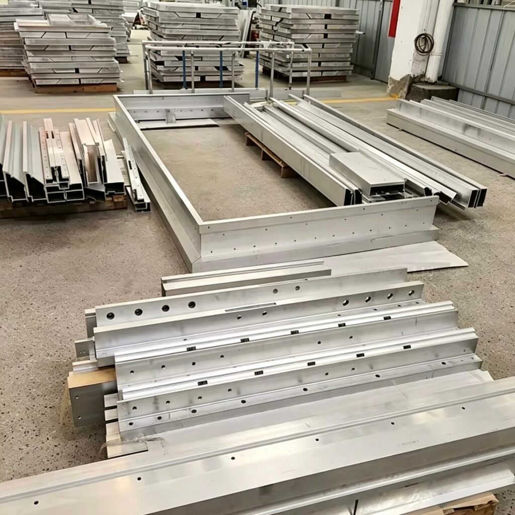 Vanway Tech industrial custom extruded aluminum components, OEM precision machined aluminum profiles for equipment frames, structural beams and automation machinery parts