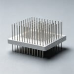 Vanway Tech Double Sided Square Pin Fin Heat Sink, 6063 Aluminum Heatsink for Electronic Components & CPU Cooling