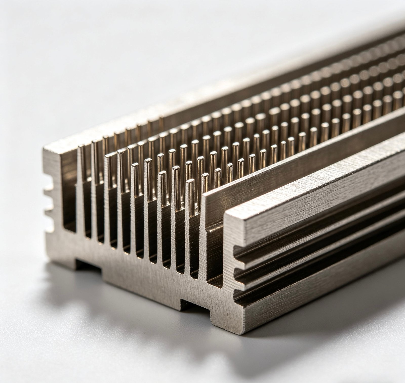 Vanway Tech high density aluminum pin fin heat sink, custom extruded pin fin heatsink for industrial LED lighting and power electronics thermal management
