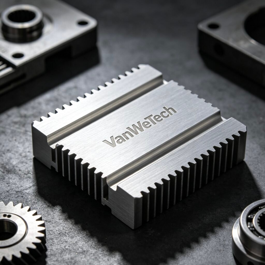 vanway-tech custom cnc machined aluminum heat sink block, high performance skived fin cooling solution for electronics