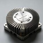 vanway-tech custom radial fin aluminum heat sink, high density circular fin design for led lighting and power modules