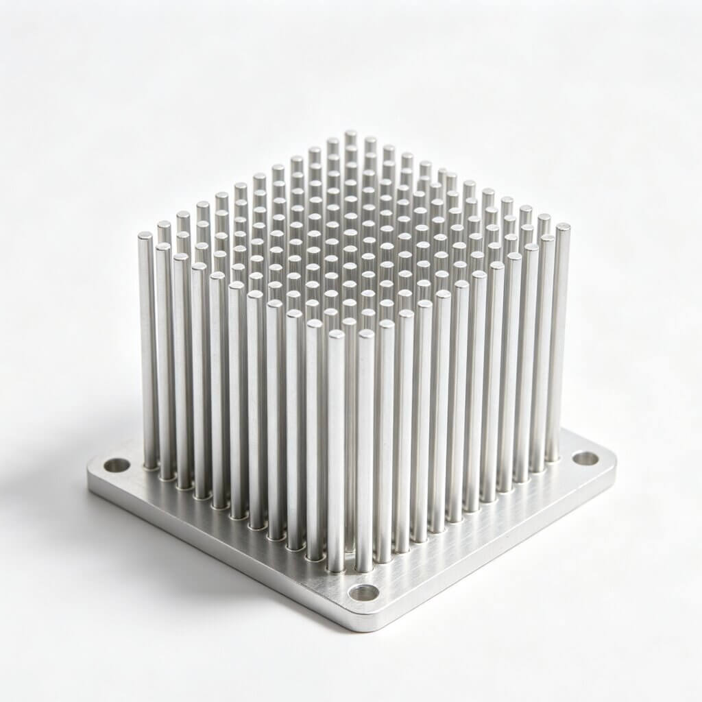 pin-fin extruded aluminum heat sink for energy-storage battery cabinet