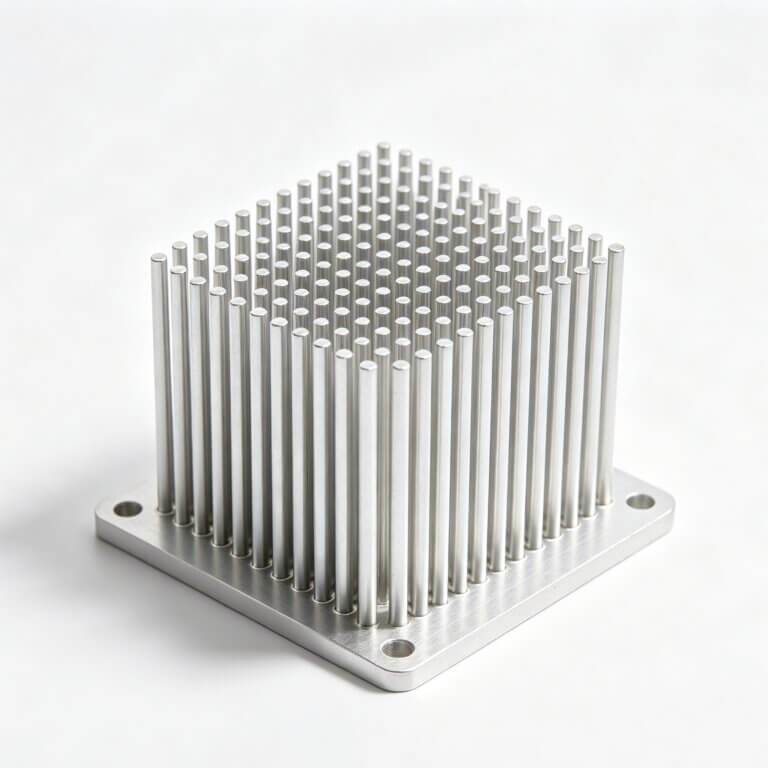 pin-fin extruded aluminum heat sink for energy-storage battery cabinet